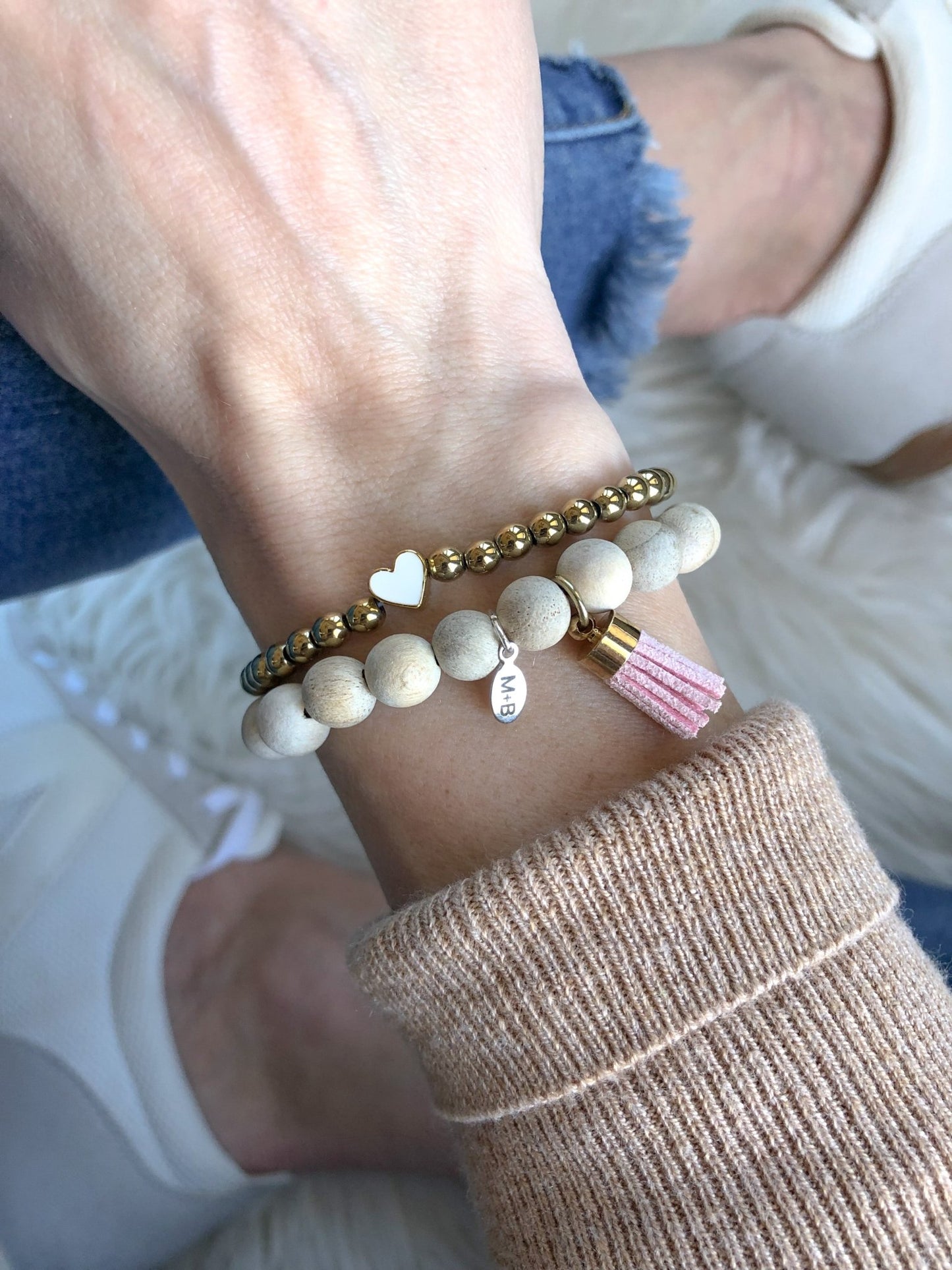 White Enamel Heart - Madison+Barrett