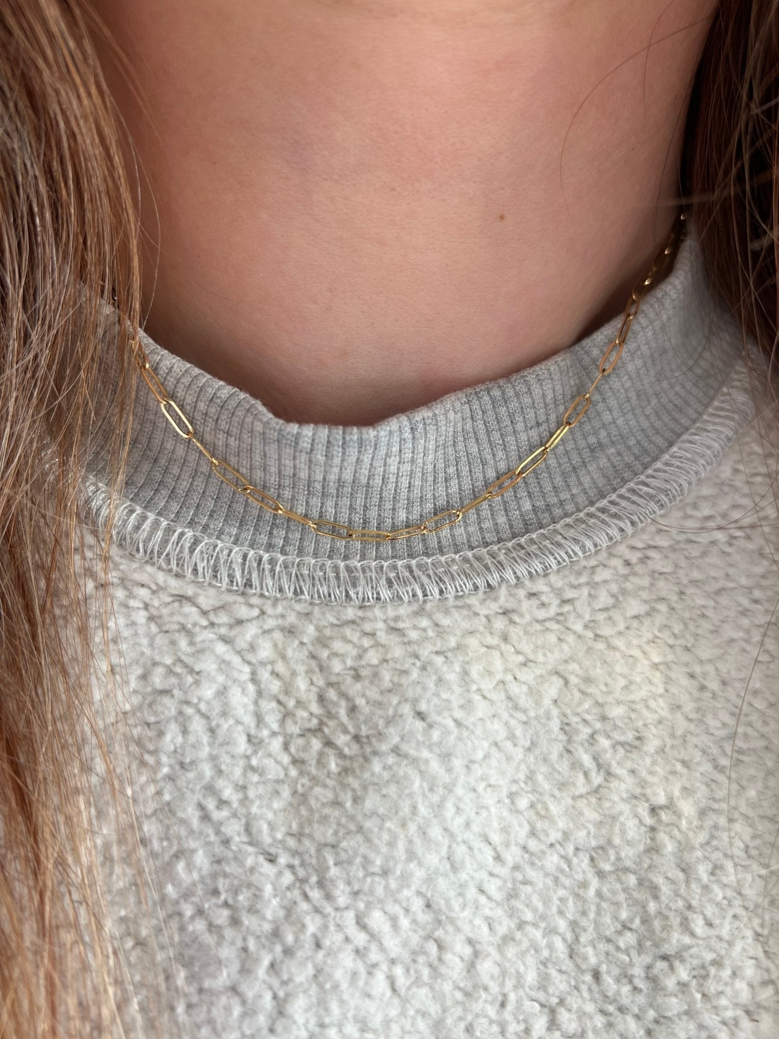 14k 16” YG Paperclip Necklace - Madison+Barrett