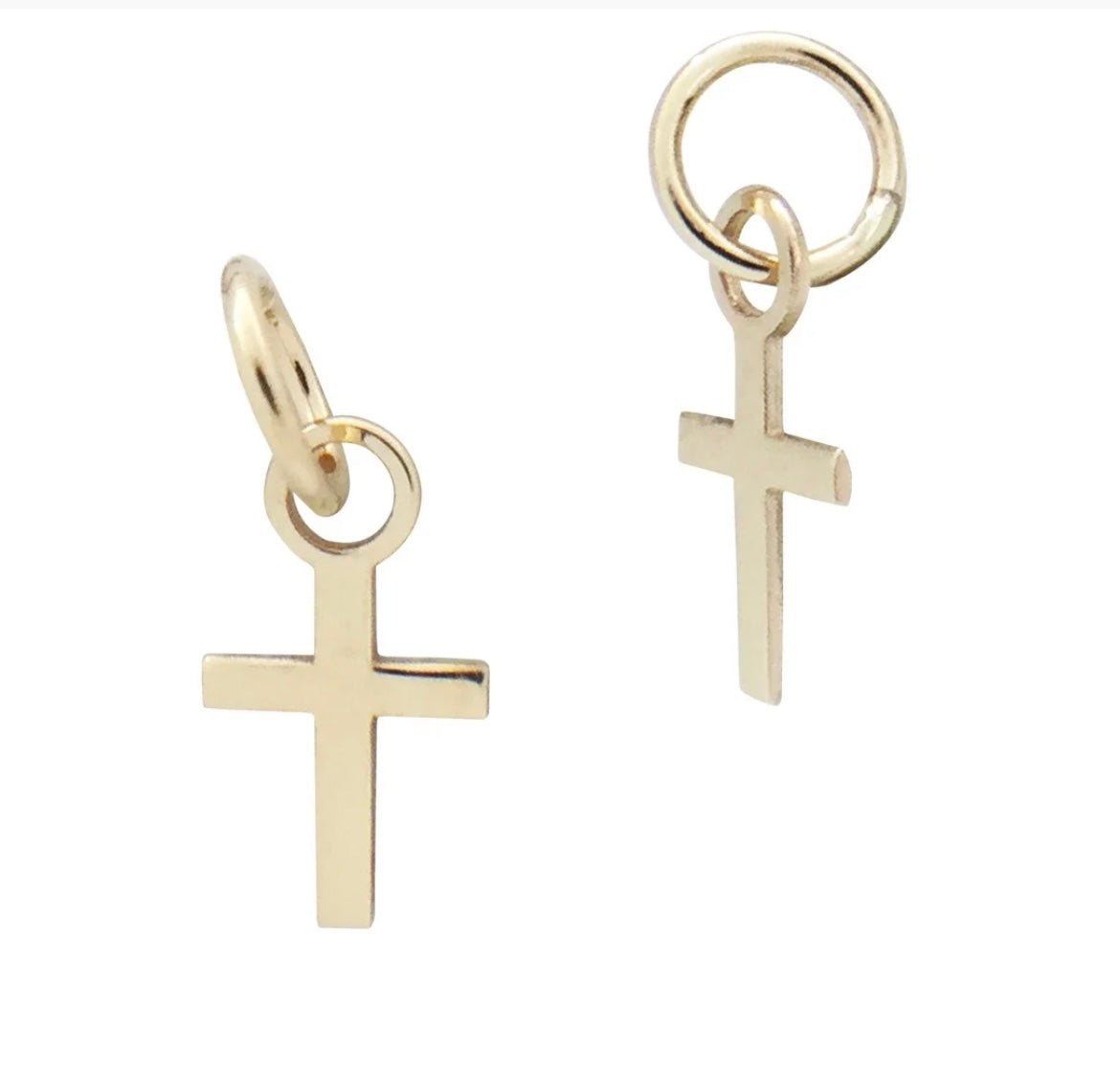 14k tiny cross necklace - Madison+Barrett