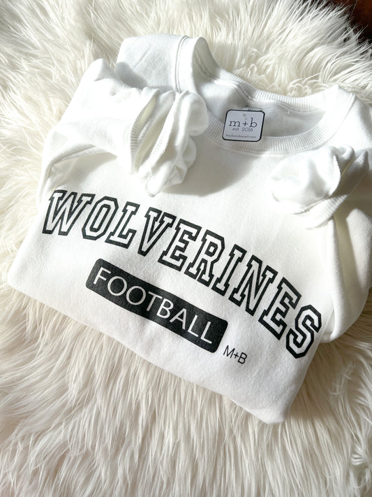 Wolverines Football Crewneck (white)