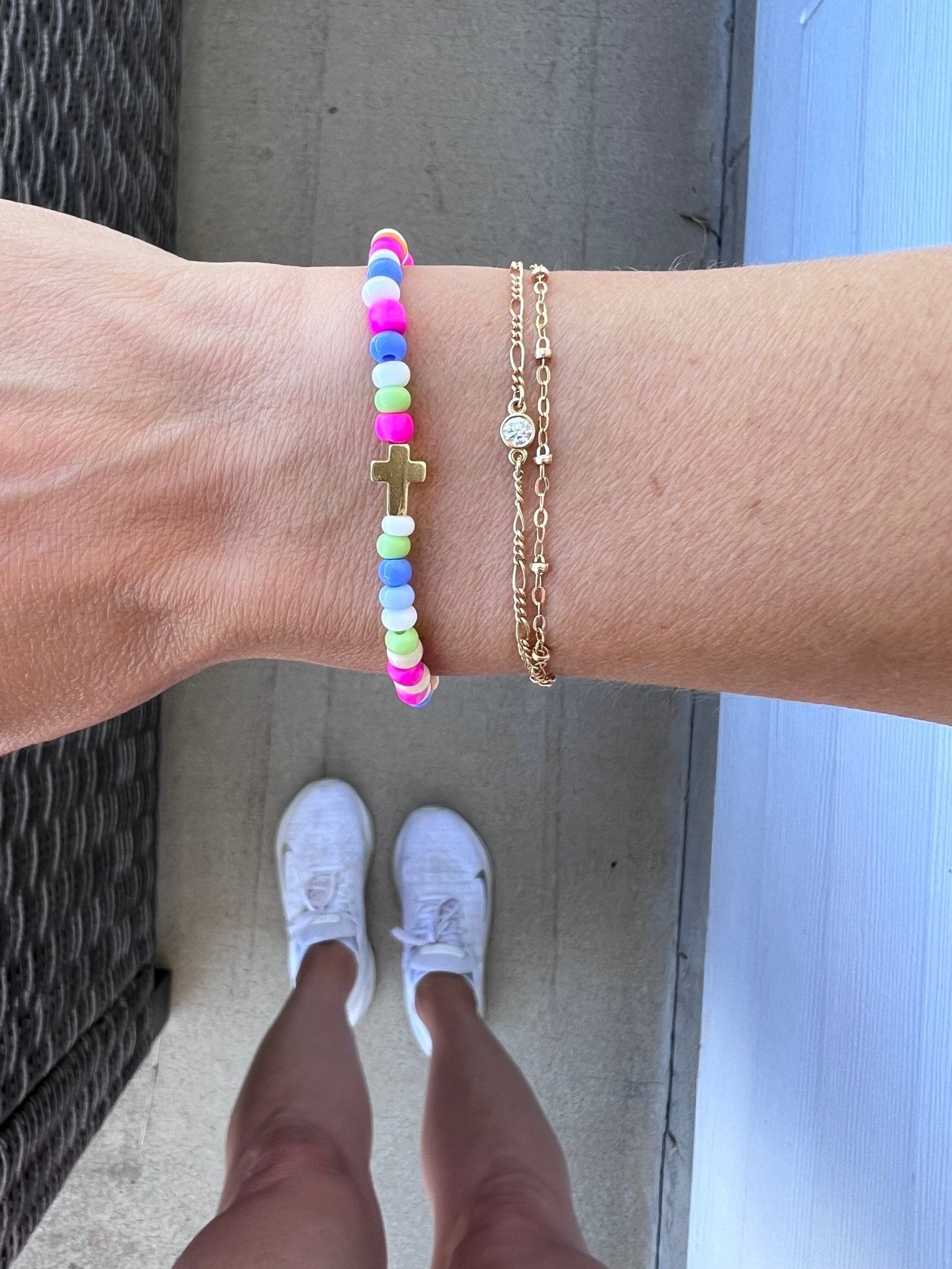 Color Pop Gold Cross - Madison+Barrett