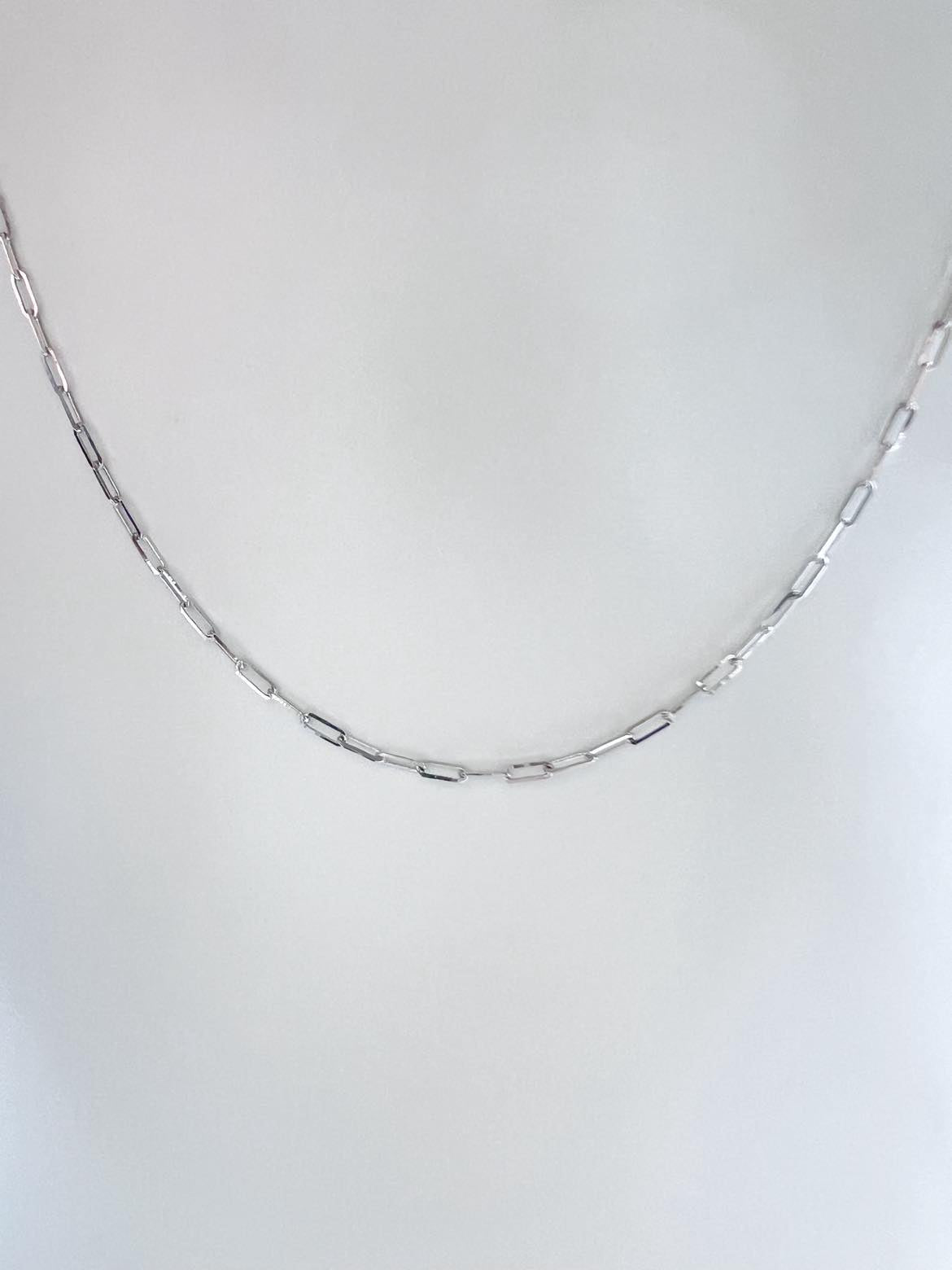 Tiny Paperclip Necklace - Madison+Barrett