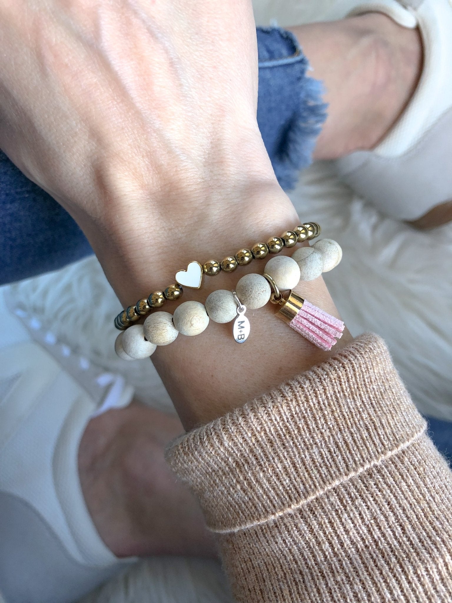 White Enamel Heart - Madison+Barrett